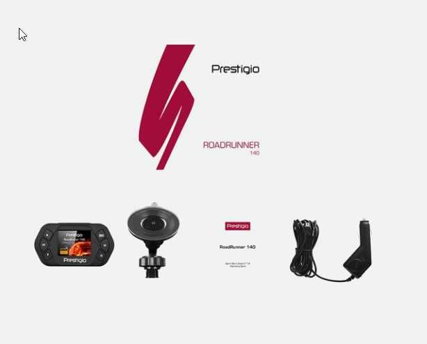 НОВ Видеорегистратор DVR Prestigio RoadRunner 140, Full HD, 1.5",12 MP