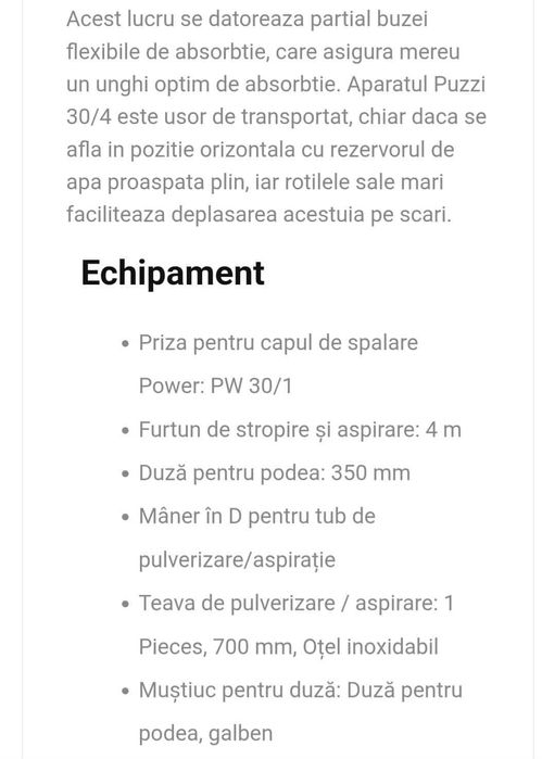 Karcher aspirator cu injecție/extracție Puzzi 30/4