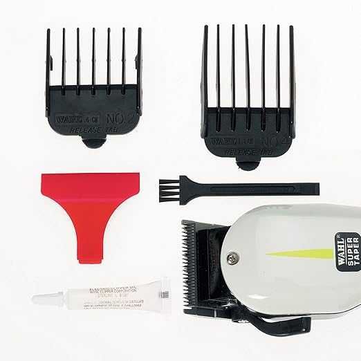 Машинка за подстригване Wahl Super Taper,  С кабел , Бяла