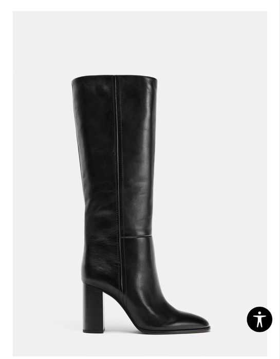 Кожени ботуши Зара