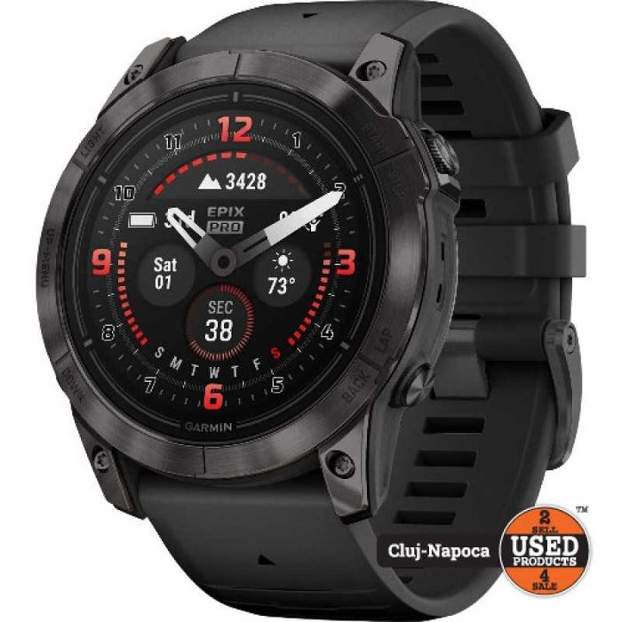 Smartwatch Garmin Epix Pro (Gen 2), 51mm, Slate Grey | UsedProducts.ro