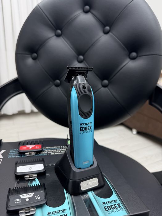 Set Kiepe EdgeX Blue – mașină de tuns + trimmer | Ca nou