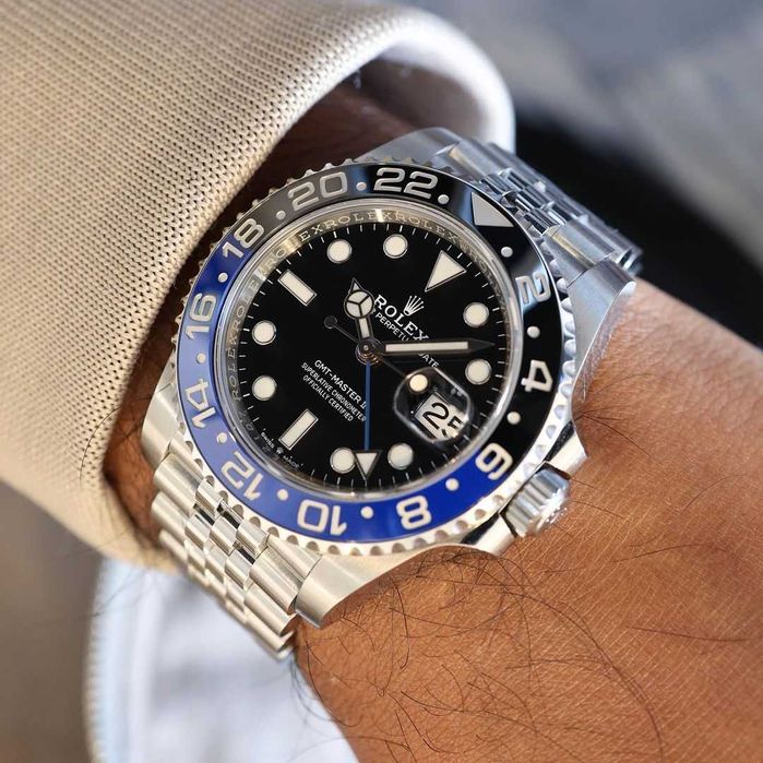 rolex gmt-master batman jubilee