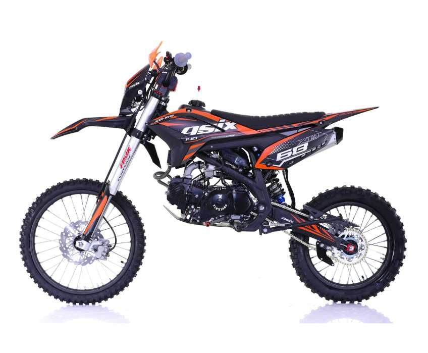 Motocicleta Enduro/Cross Asix XB68, 140cc, 4T,19"/16 negru/portocaliu