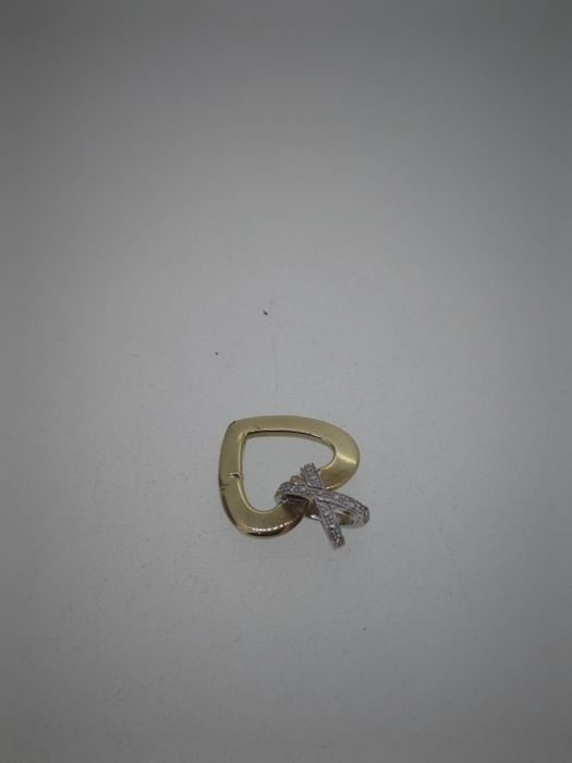 Pandantiv aur 9k 0.9gr  cu diamante naturale (r)(r)