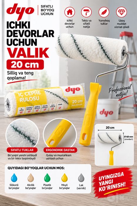 DYO İç Cephe Rulosu — 20 cm