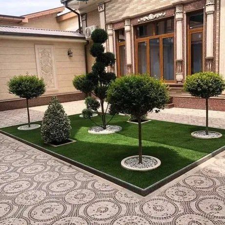 Landshaft yaratish.Gazon,archa,mevali daraxlar