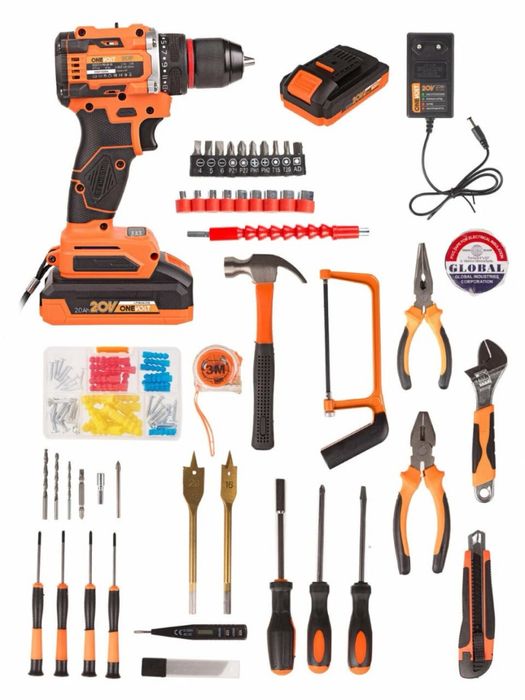 Шуруповерт аккумуляторный ONEVOLT VDI20/2.0-PRO-BR-2B