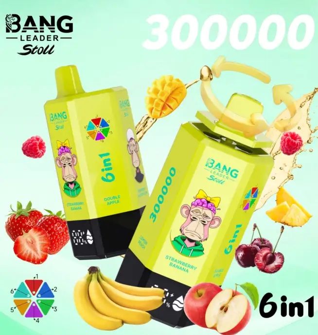 Vape 300k puffs, 6 arome in 1
