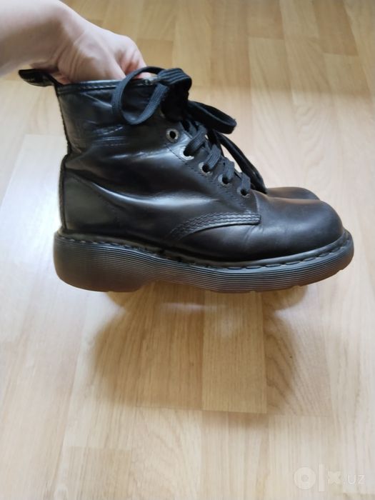 Dr Martens черные кожаные ботинки Англия , унисекс, размер 38
