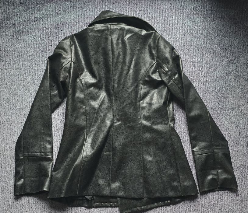 SH Geaca neagra de dame, piele cu captuseala, marimea S, de la Forever