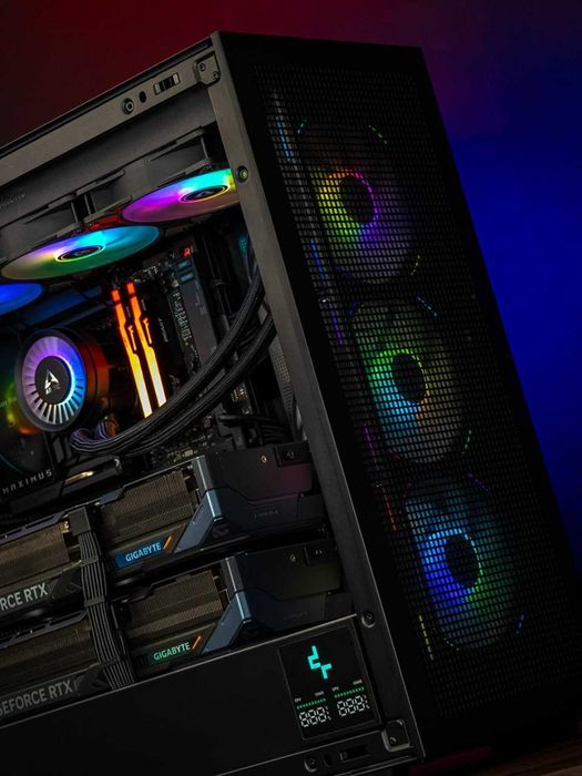 CASE Intel Ultra 9 + RTX 5090 x2 | 64GB DDR5 | 1600W TITANIUM ROG Z890