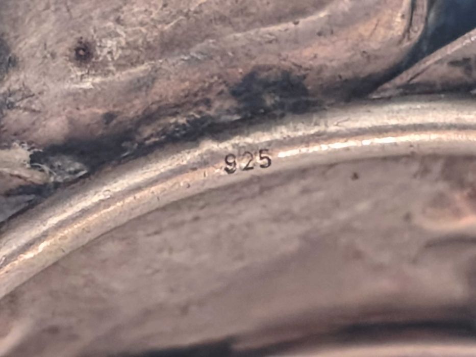 Серебро. 925 проба. Браслет и кольцо "Роза".