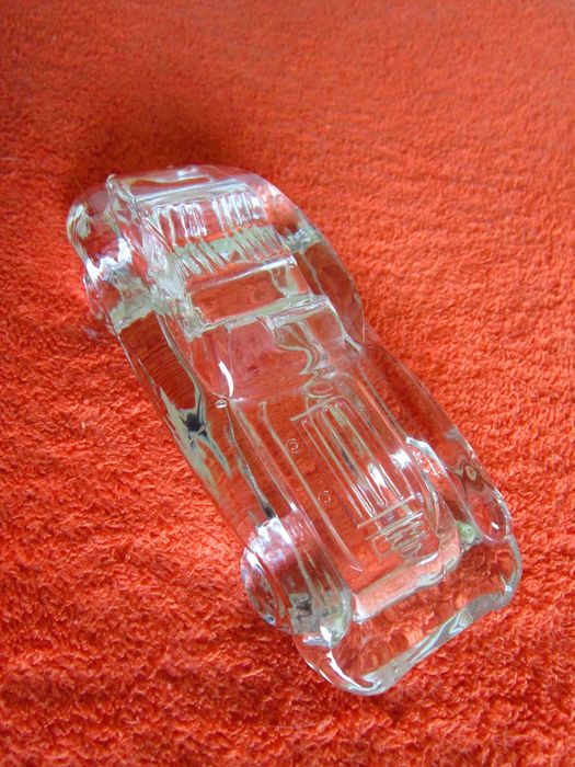 cadou rar Jaguar cristal vintage Hofbauer Clear Glass Lead Crystal