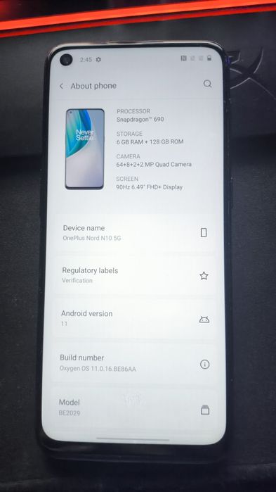 OnePlus nord n10 5g