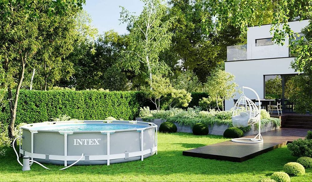 Каркасный бассейн 366×76 INTEX стойка бассейн stoyka basseyn baseyin