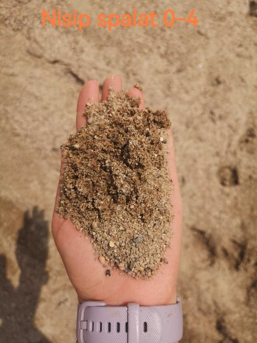 Nisip, balast, sort, piatra concasata