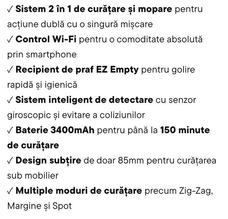 Vand Samsung VR05R5050WK Aspirator Robot pentru Aspirare & Spălare cu