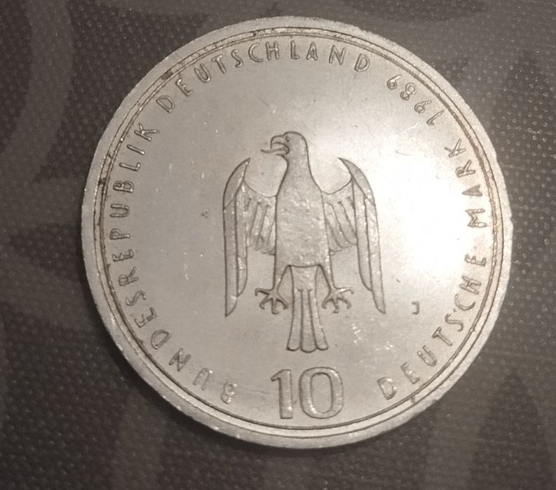 Десет марки ФРГ сребърни