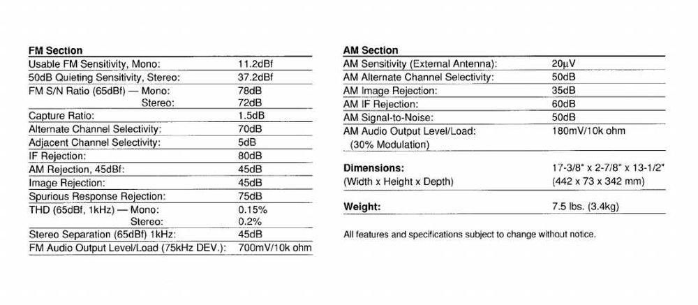 Vand tuner Harman/Kardon TU9200 (Made in Japan)