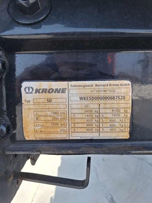 Semi-Remorca KRONE SD 2015