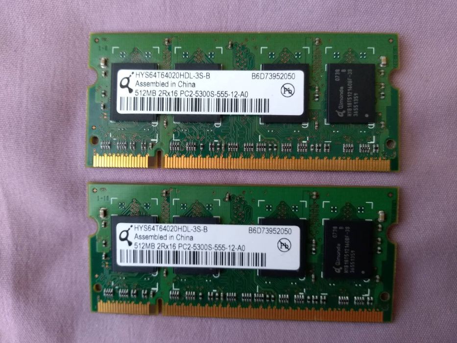 RAM за лаптоп - 512MB 2Rx16 PC2-5300S-555-12