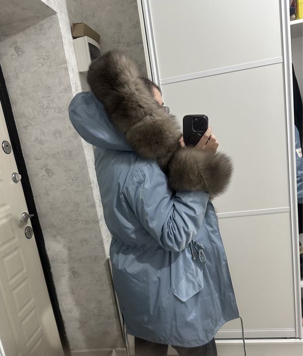 Парка меховая песец