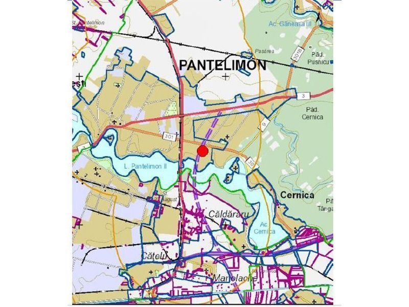 Teren intravilan 14138 mp  Cernica/Pantelimon langa autostrada- comisi