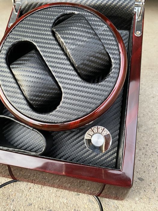 Cutie lemn rotativa ceasuri