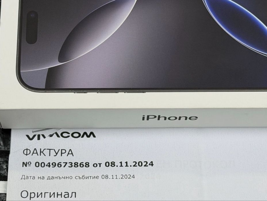 !!! КАТО НОВ 512GB iPhone 16 Pro Max VIAVACOM Гаранция 2026 г. Black / Черен