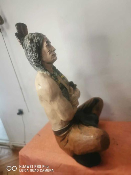 Indian statuie decor din fibra de sticla