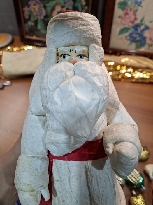 Новогодние игрушки, дед мороз советский