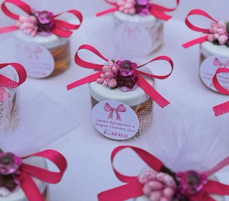 Подаръци за гости - погача, кръщене, рожден ден