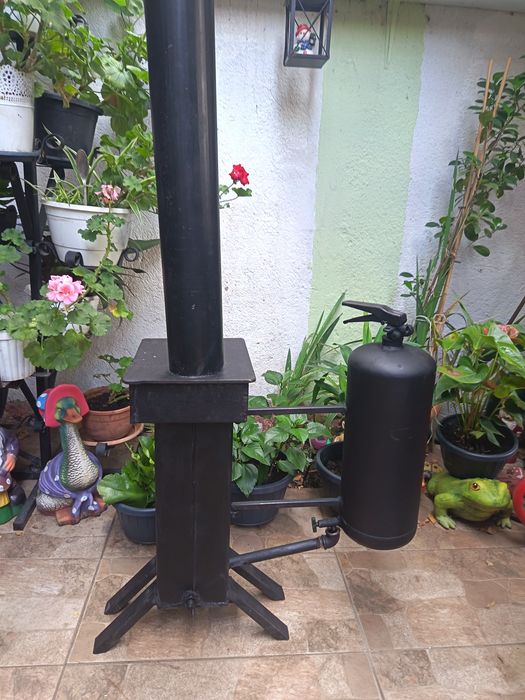 Sobă pe ulei ars 2in1 si de gatit si de incalzit