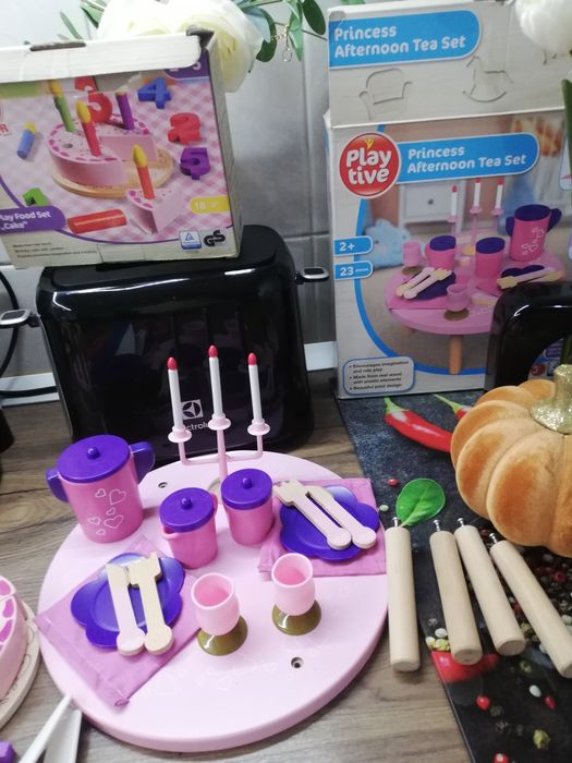 Set de ceai din lemn