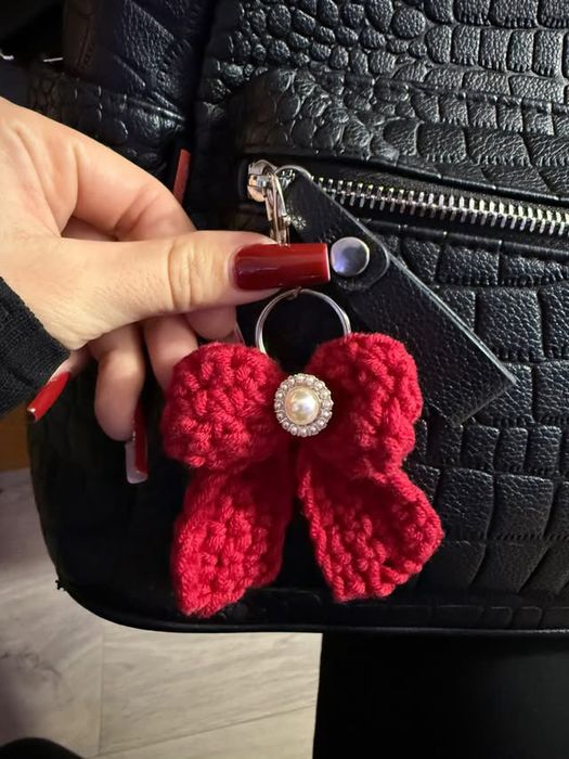 Fundită Breloc pentru geantă, crosetat / Bag charm