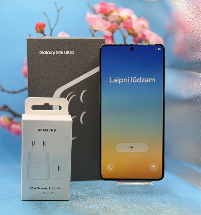 НОВ!!! Samsung Galaxy S26 Ultra, Dual SIM, 12GB RAM, 512GB, 5G, Black + подарък оригинален адаптер