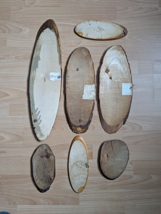 Set  7 Tablouri de lemn lucrate manual