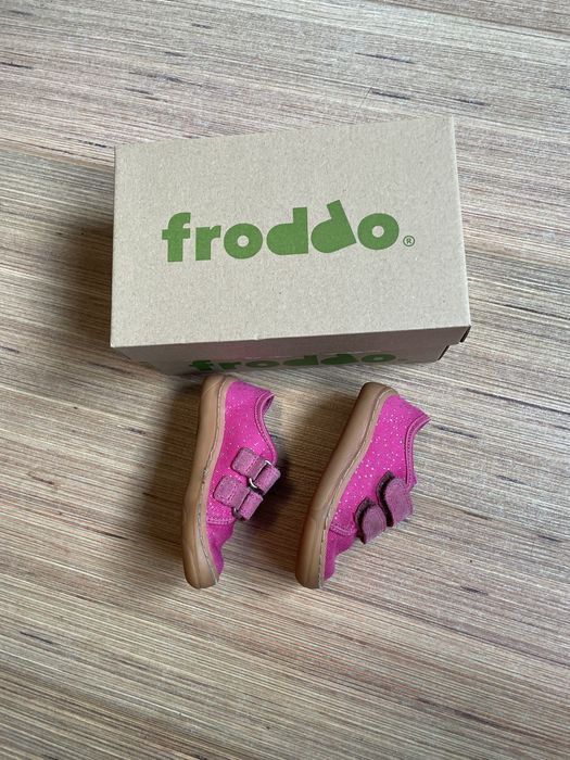 Pantofi barefoot, canvas, talpa flexibila - Froddo, Roz Ciclam - 20