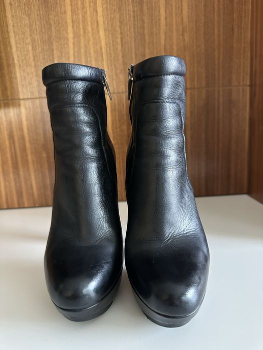 Botine din piele naturala negre Fabio Lenzi 36 dar se potrivesc la 37