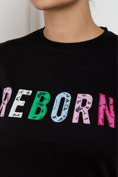 CLICHE чисто нова тениска с дантела