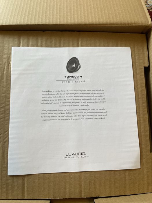 Sambufer  JL Audio 10W0v3-4