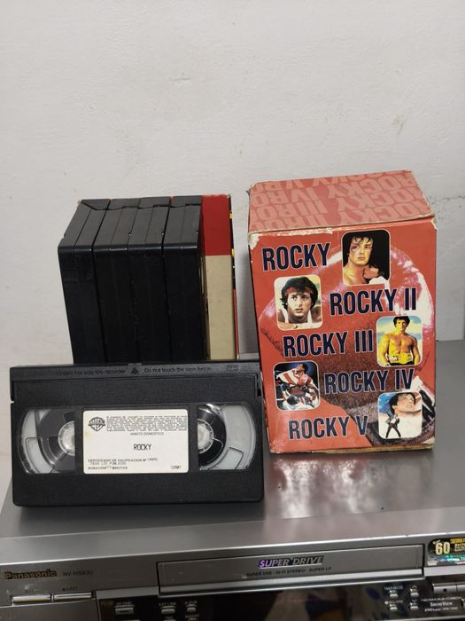 Set Box Rocky 1,2,3,4,5 casete VHS originale