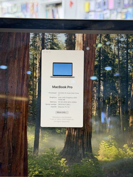 Macbook Pro 15 2018г 16/512