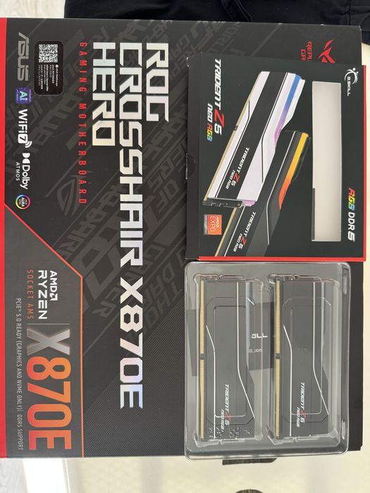 Kit placa de baza Asus X870e Hero/Gskill DDR 5 8000Mhz