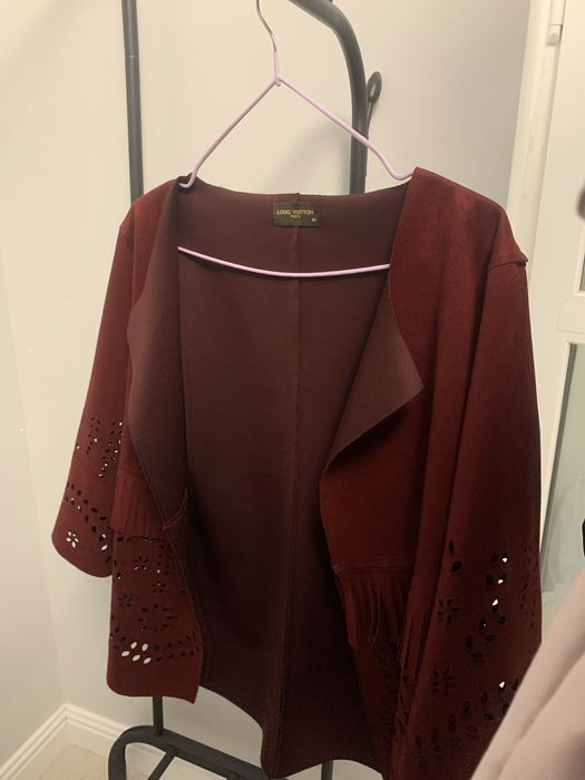 Жакет красный замш