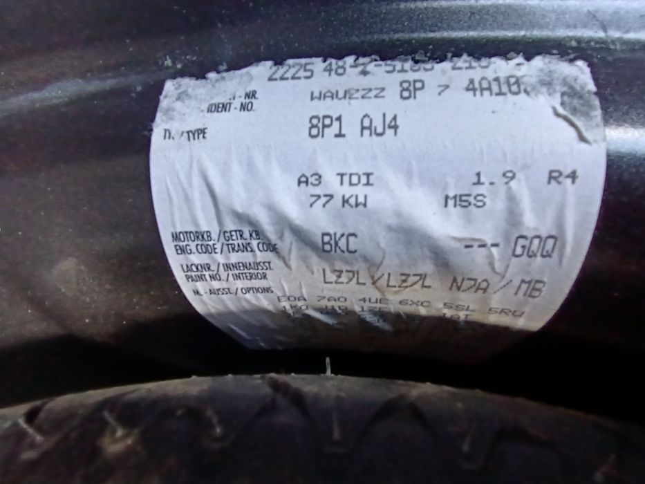 Ауди А3 8П 1.9 тди 105 к.с. БКЦ Audi A3 8P 1.9 tdi 105 BKC НА ЧАСТИ