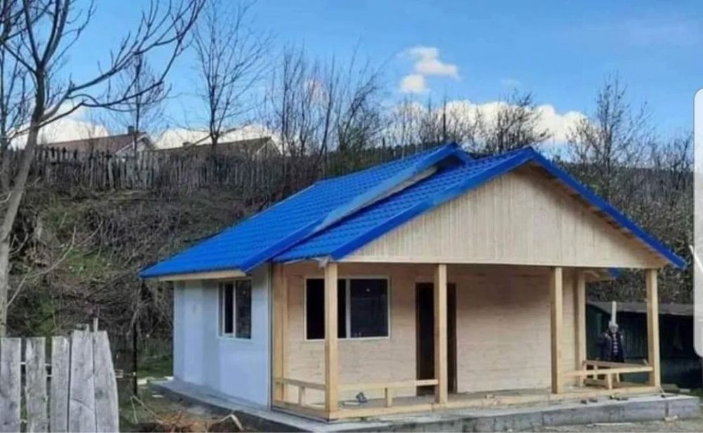 vand case modulare pe structura metalica izolat si pregatit la gata