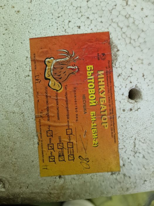 Бытовые инкубаторы