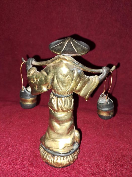 statueta bronz statueta portelan mudmen wanjiang 32 cm